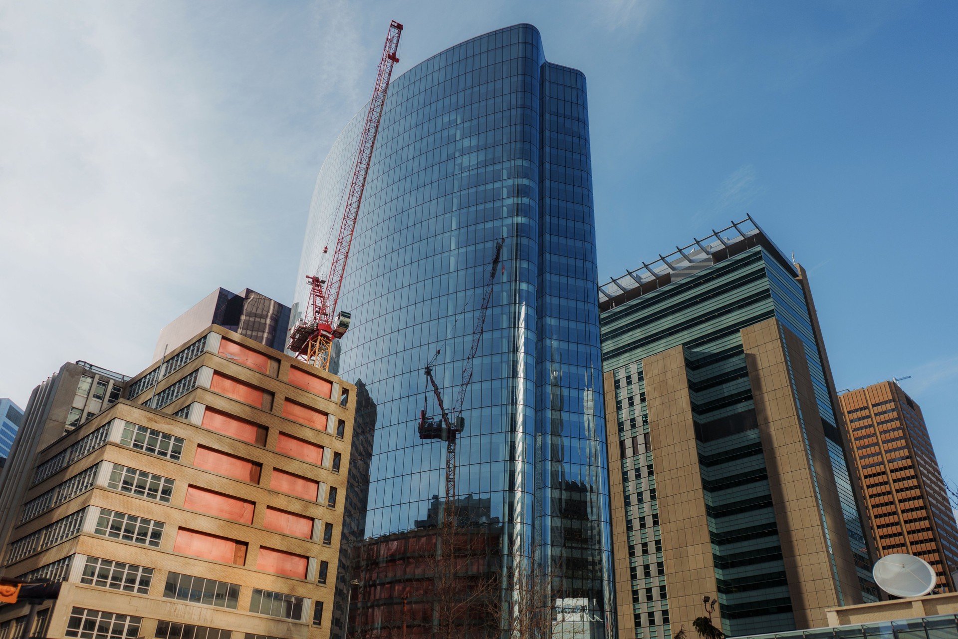 Construction crane in Downtown